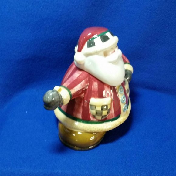 Sakura Debbie Mumm Santa Short and Stout Teapot Folk Art Mini Teapot Series - Picture 5 of 10